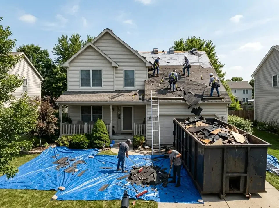 roof-replacement-debris-remova-004 — frequently asked questions, Cheapest Dumpster Rentals in Pea Ridge, AR